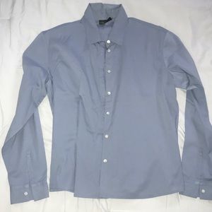 Blue banana republic stretch button down / size L